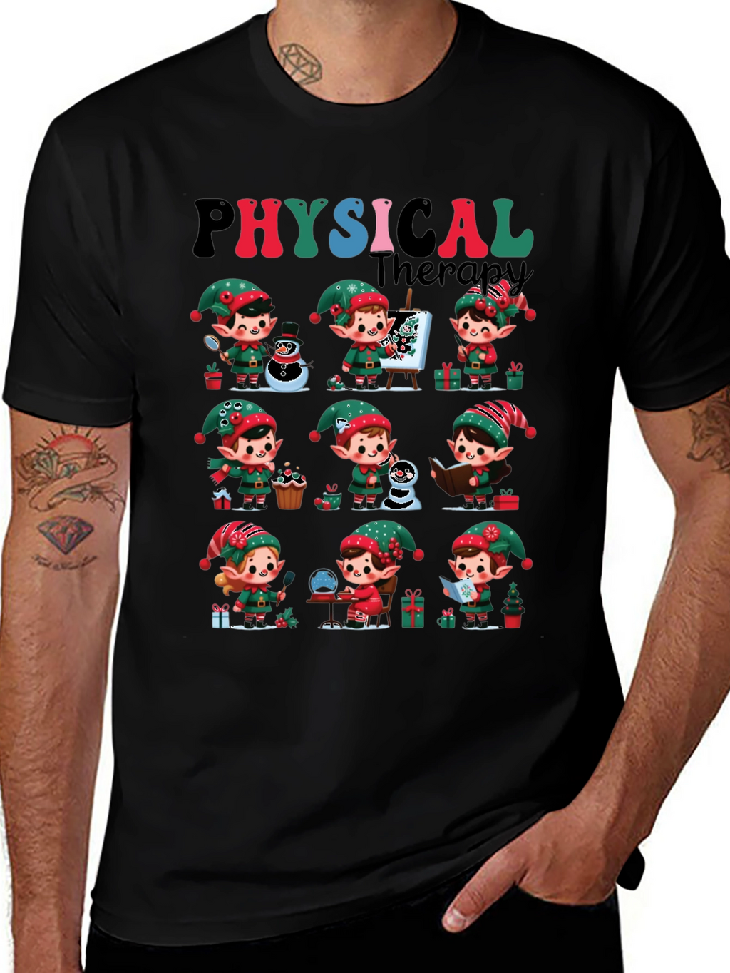 Christmas Physical Therapy Elf Tee
