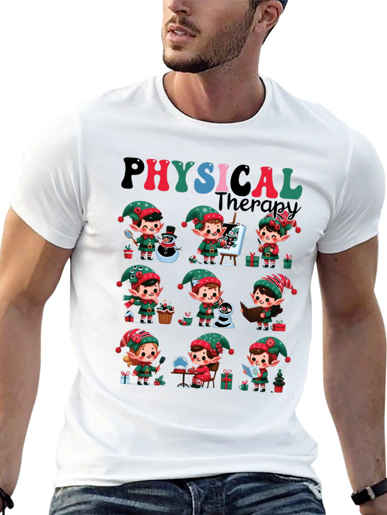 Christmas Physical Therapy Elf Tee