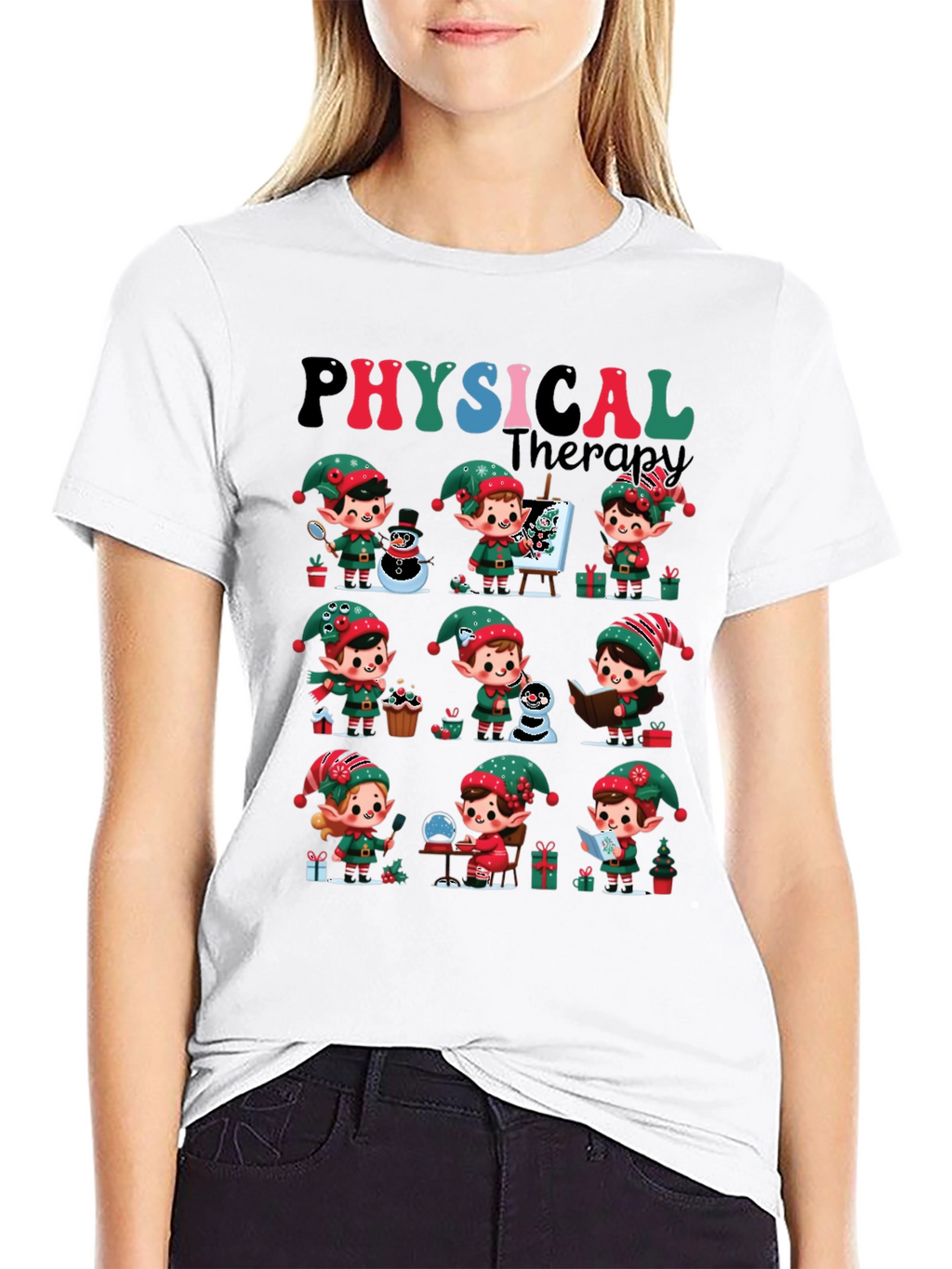 Christmas Physical Therapy Elf Tee