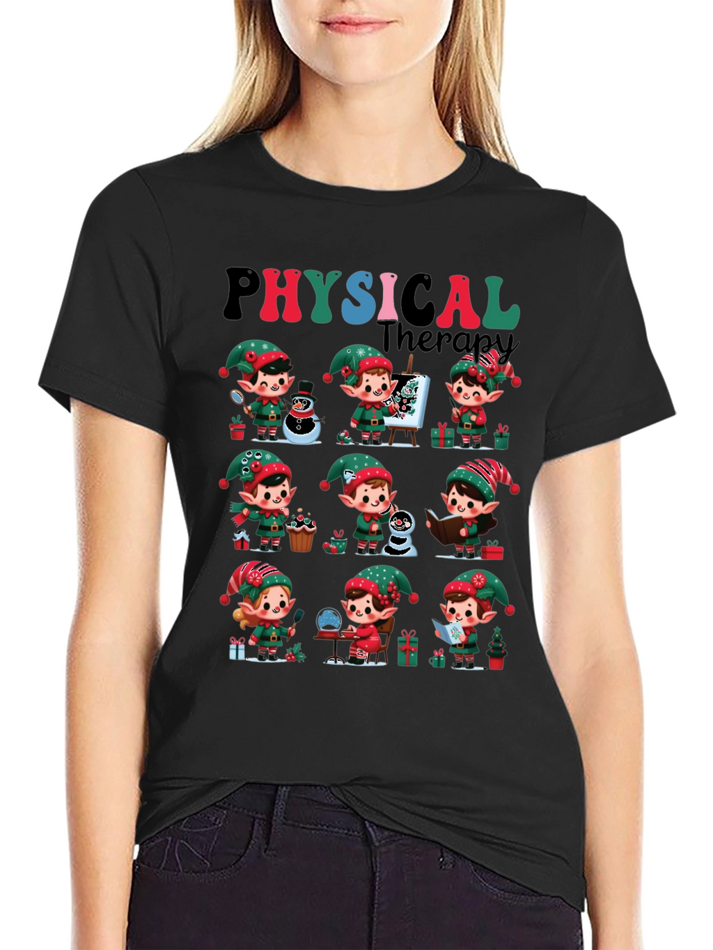 Christmas Physical Therapy Elf Tee