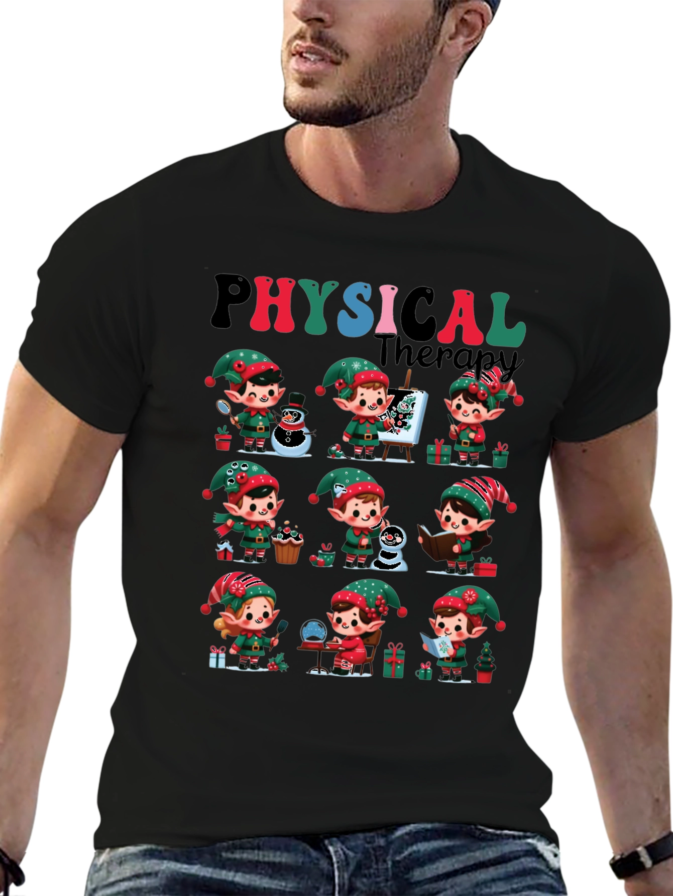 Christmas Physical Therapy Elf Tee