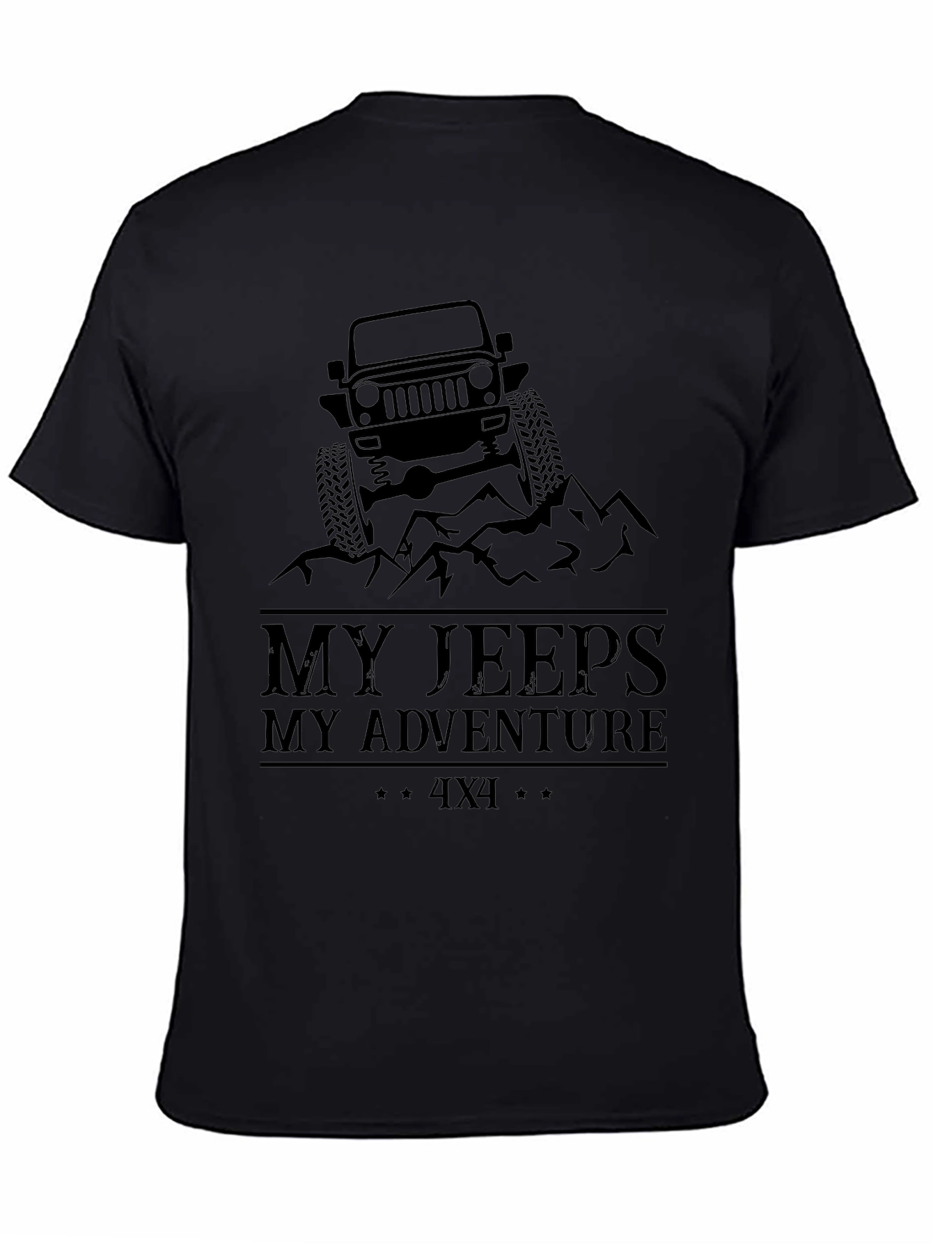 My Jeeps My Adventure Black T-Shirt