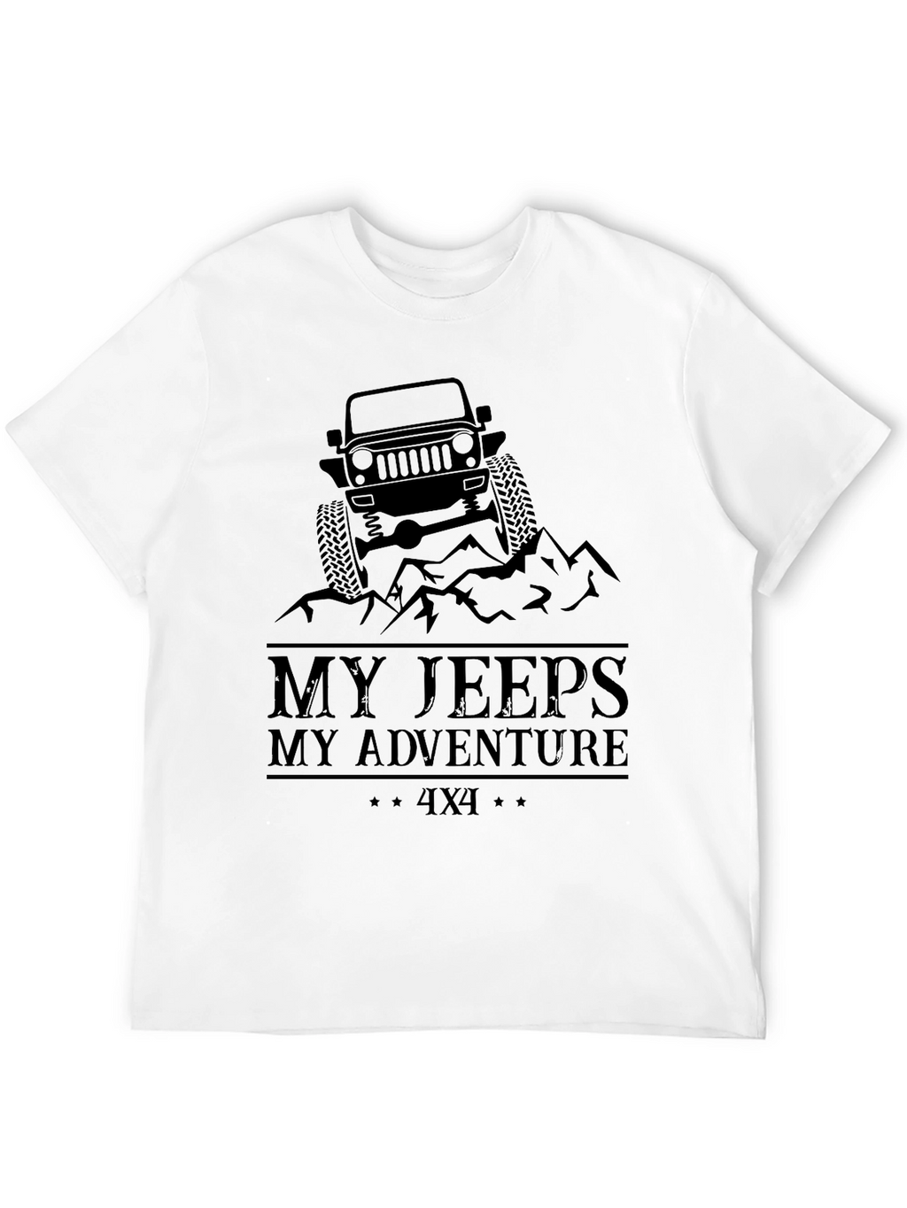My Jeeps My Adventure Black T-Shirt