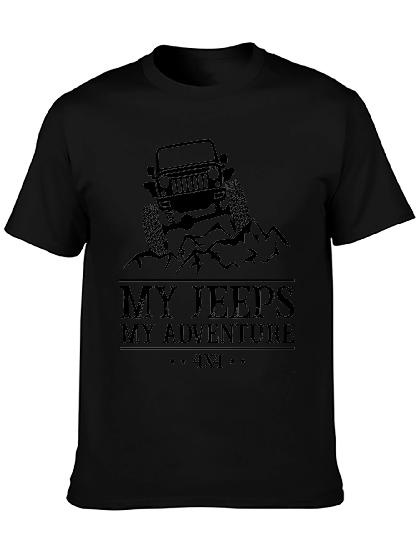 My Jeeps My Adventure Black T-Shirt