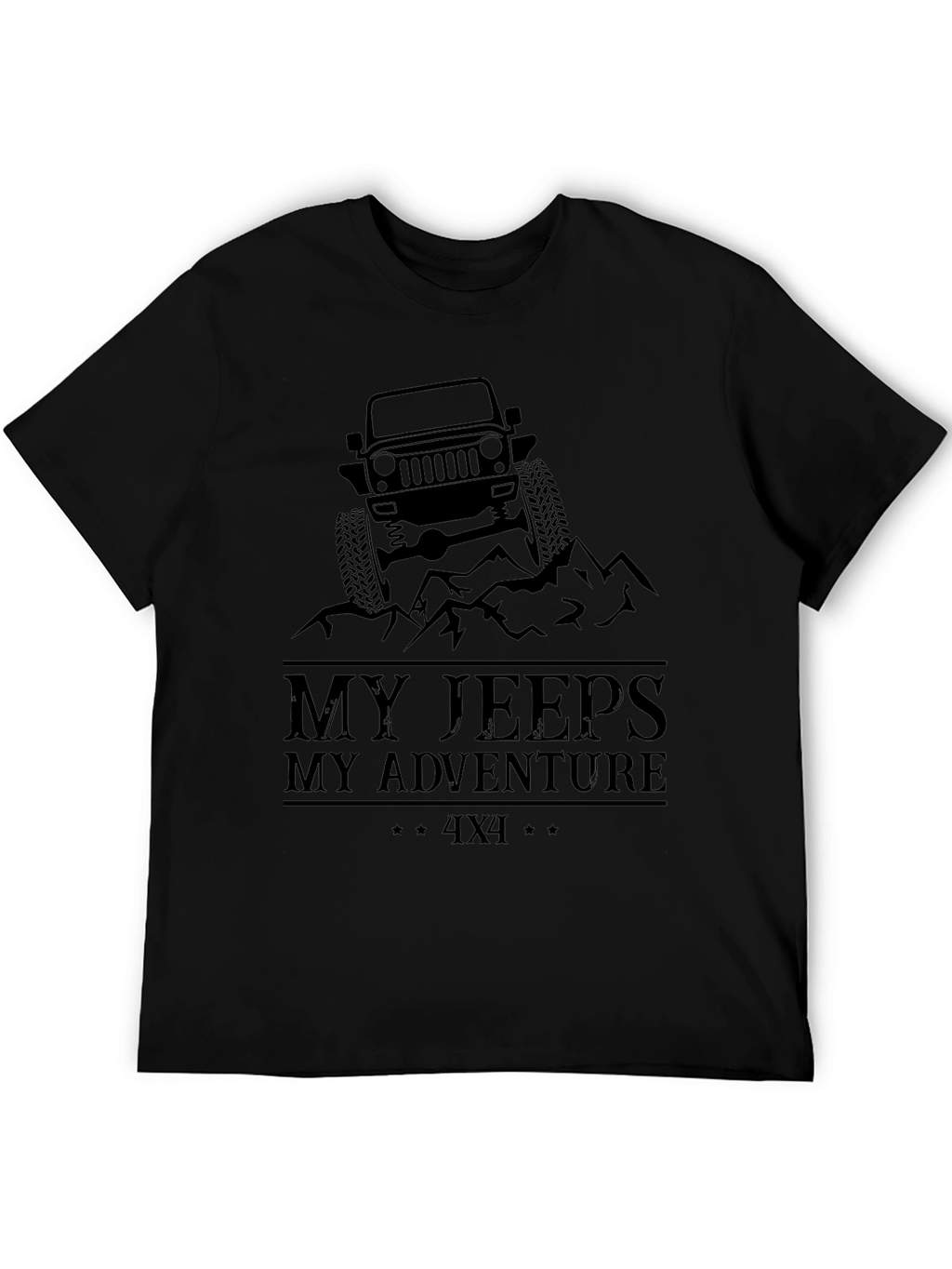My Jeeps My Adventure Black T-Shirt