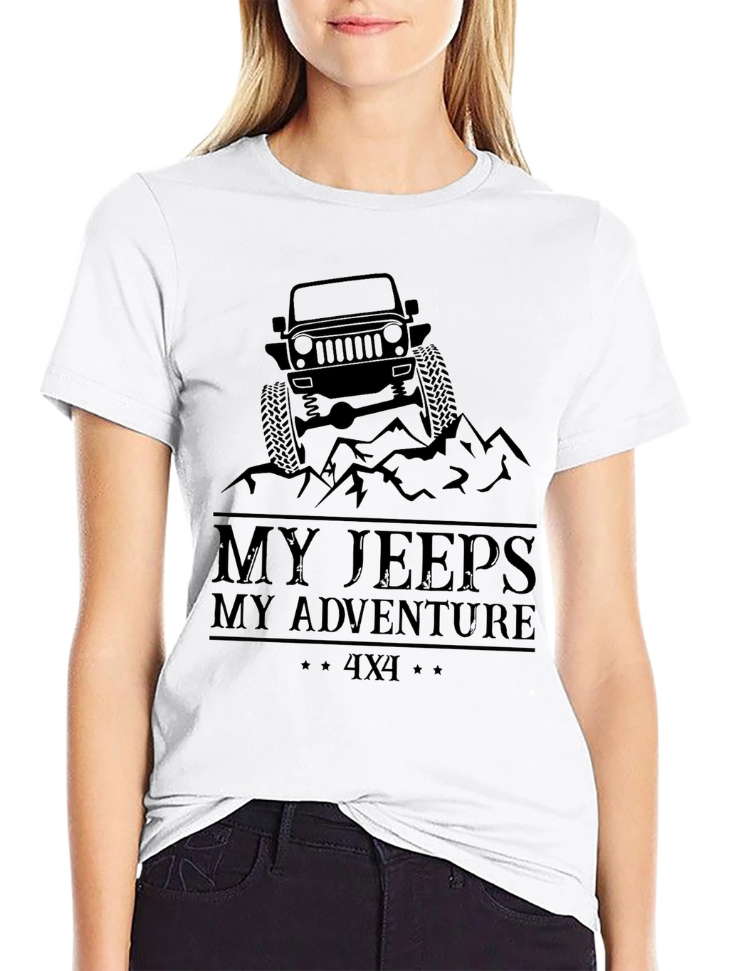 My Jeeps My Adventure Black T-Shirt