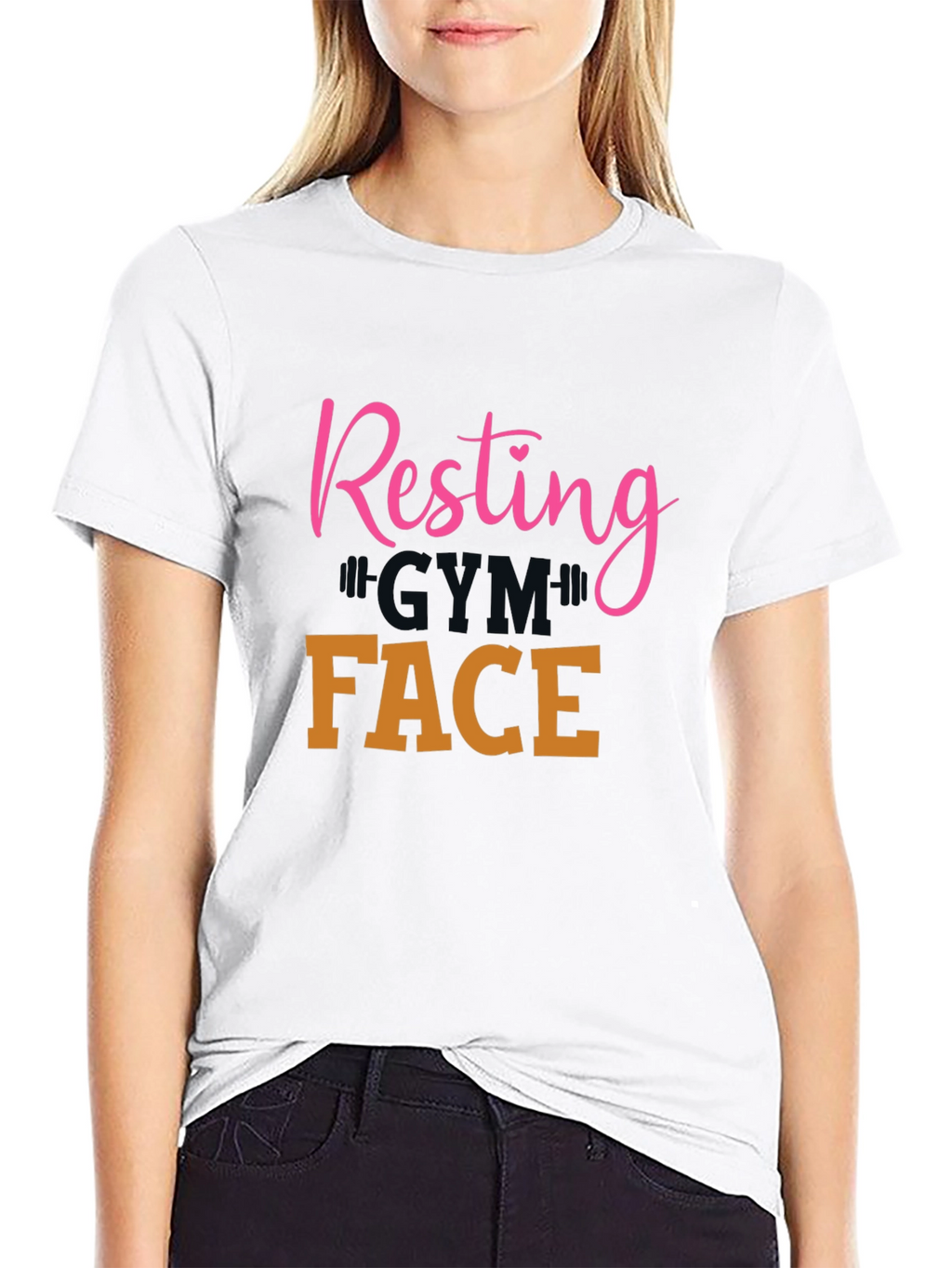 Resting Gym Face Graphic Tee - Workout Apparel