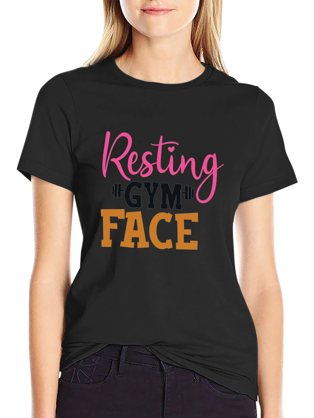 Resting Gym Face Graphic Tee - Workout Apparel