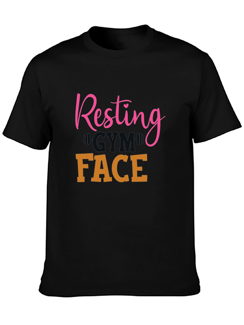 Resting Gym Face Graphic Tee - Workout Apparel
