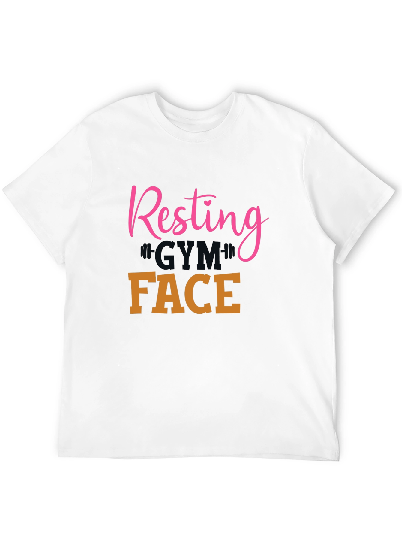 Resting Gym Face Graphic Tee - Workout Apparel