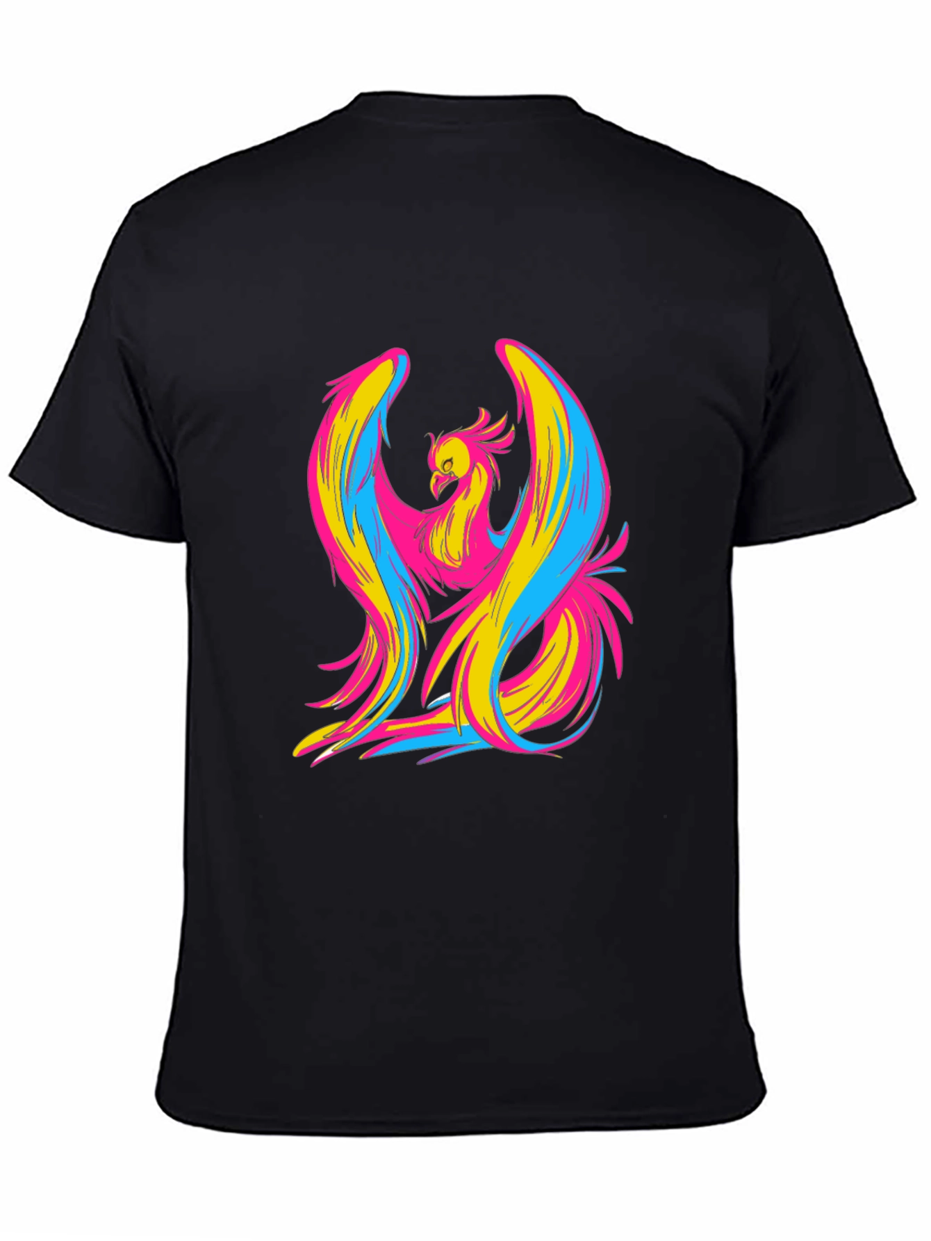 Vibrant Phoenix Graphic Tee - Bold Artistic Style