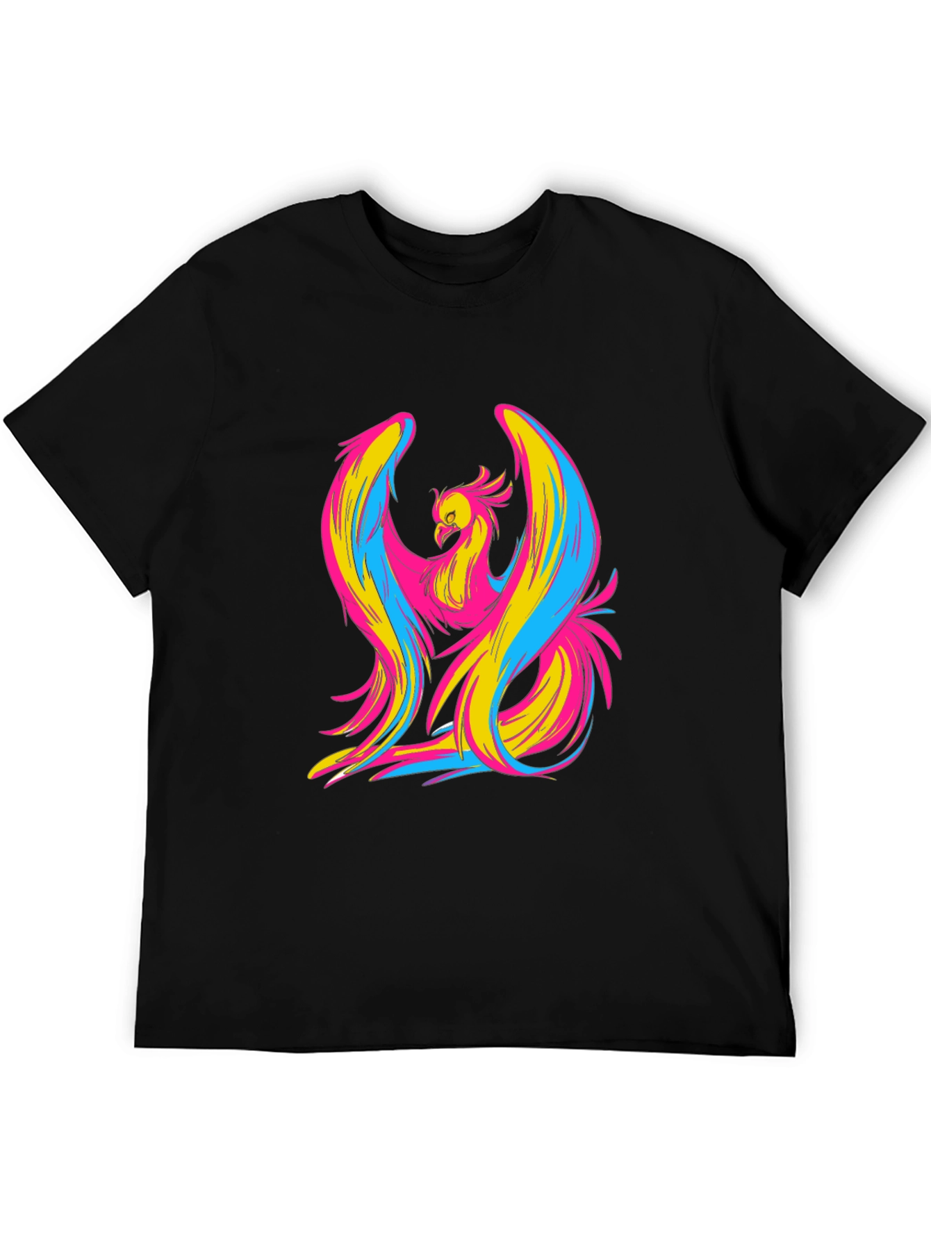 Vibrant Phoenix Graphic Tee - Bold Artistic Style