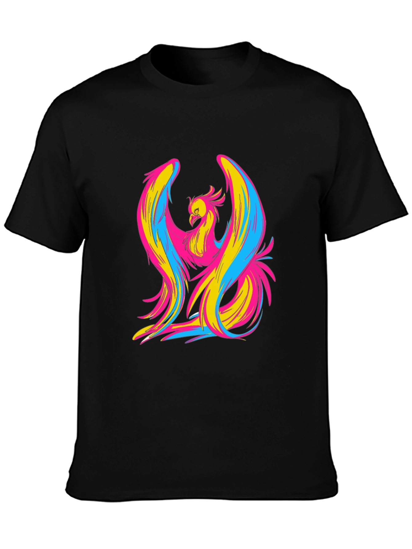 Vibrant Phoenix Graphic Tee - Bold Artistic Style