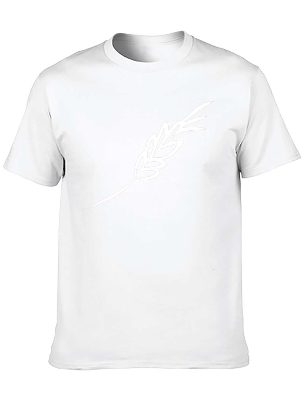 Mens Black T-Shirt with Wheat Design