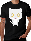 Cute Cat Graphic T-Shirt - Soft Cotton Tee