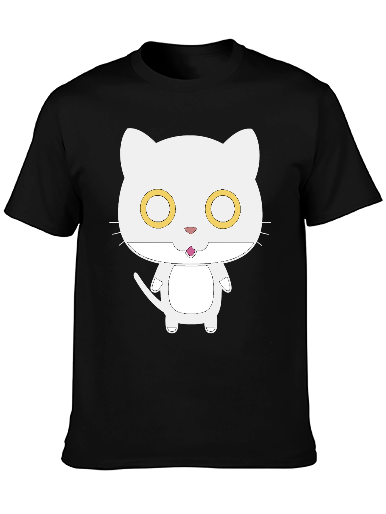 Cute Cat Graphic T-Shirt - Soft Cotton Tee