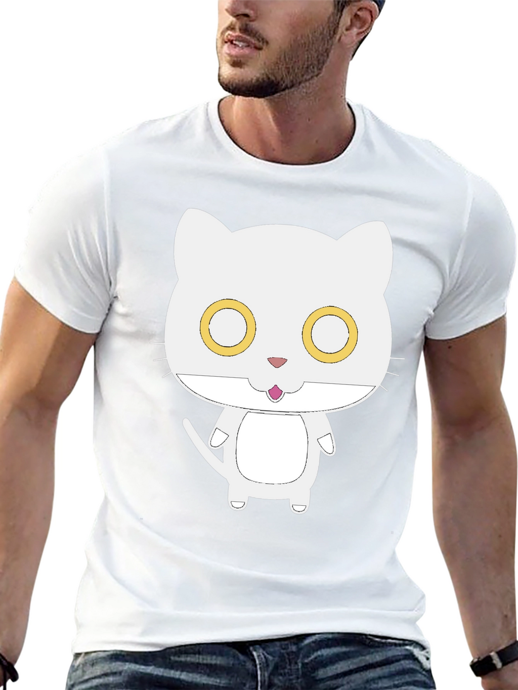 Cute Cat Graphic T-Shirt - Soft Cotton Tee