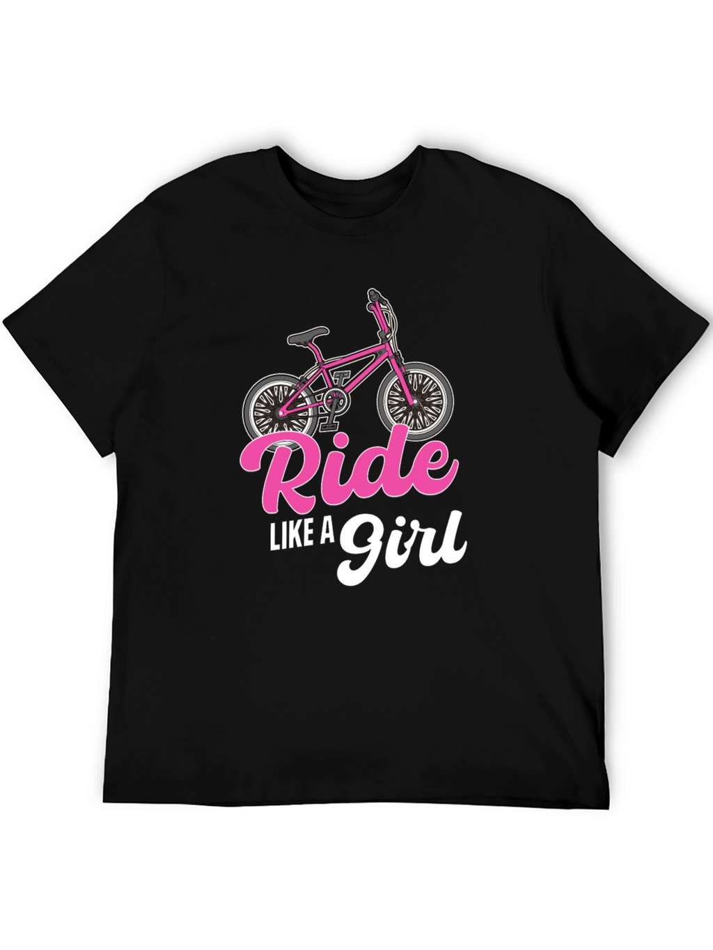 Ride Like A Girl Black T-Shirt