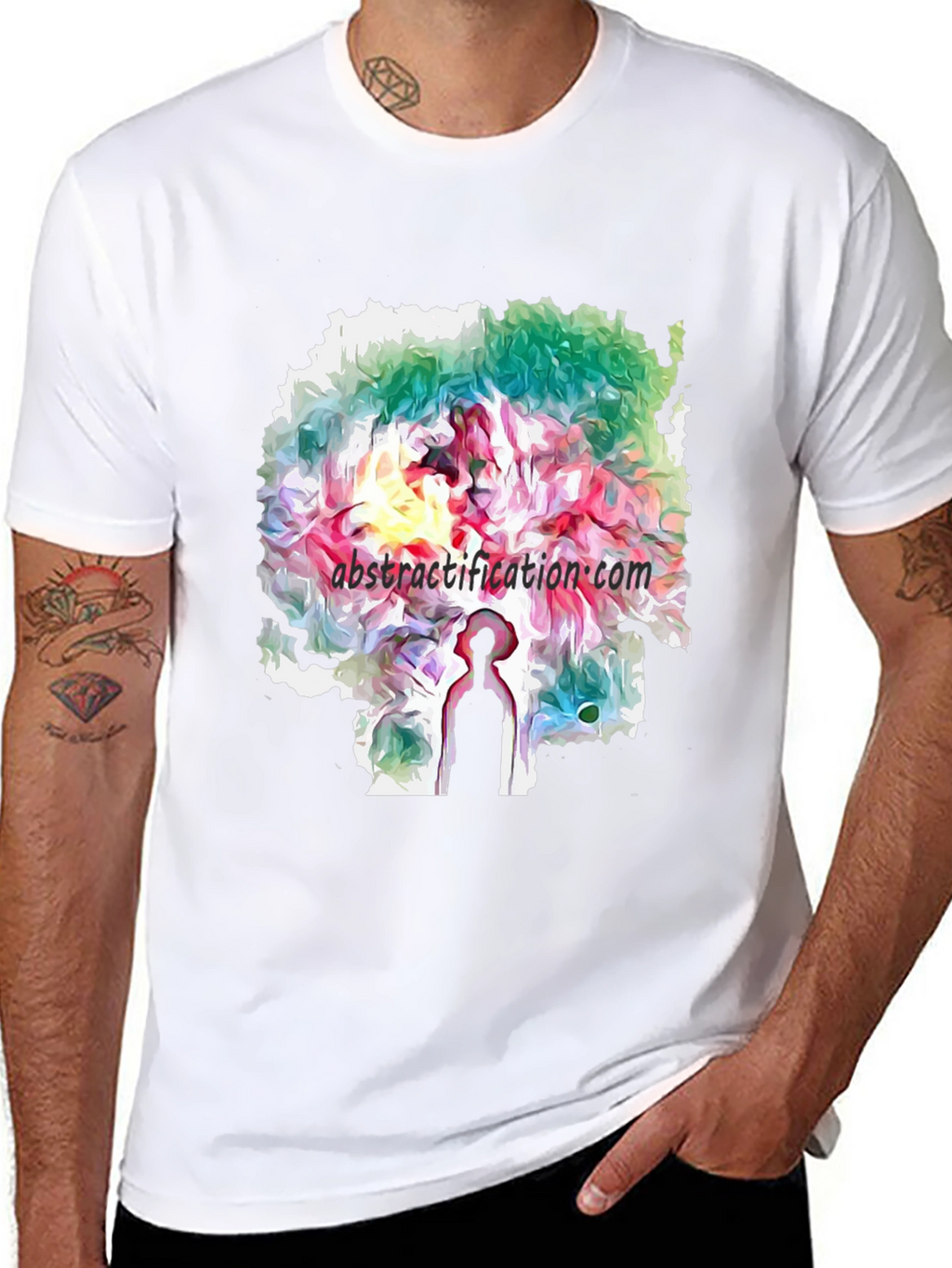 Abstract Art Graphic T-Shirt - Unique Design