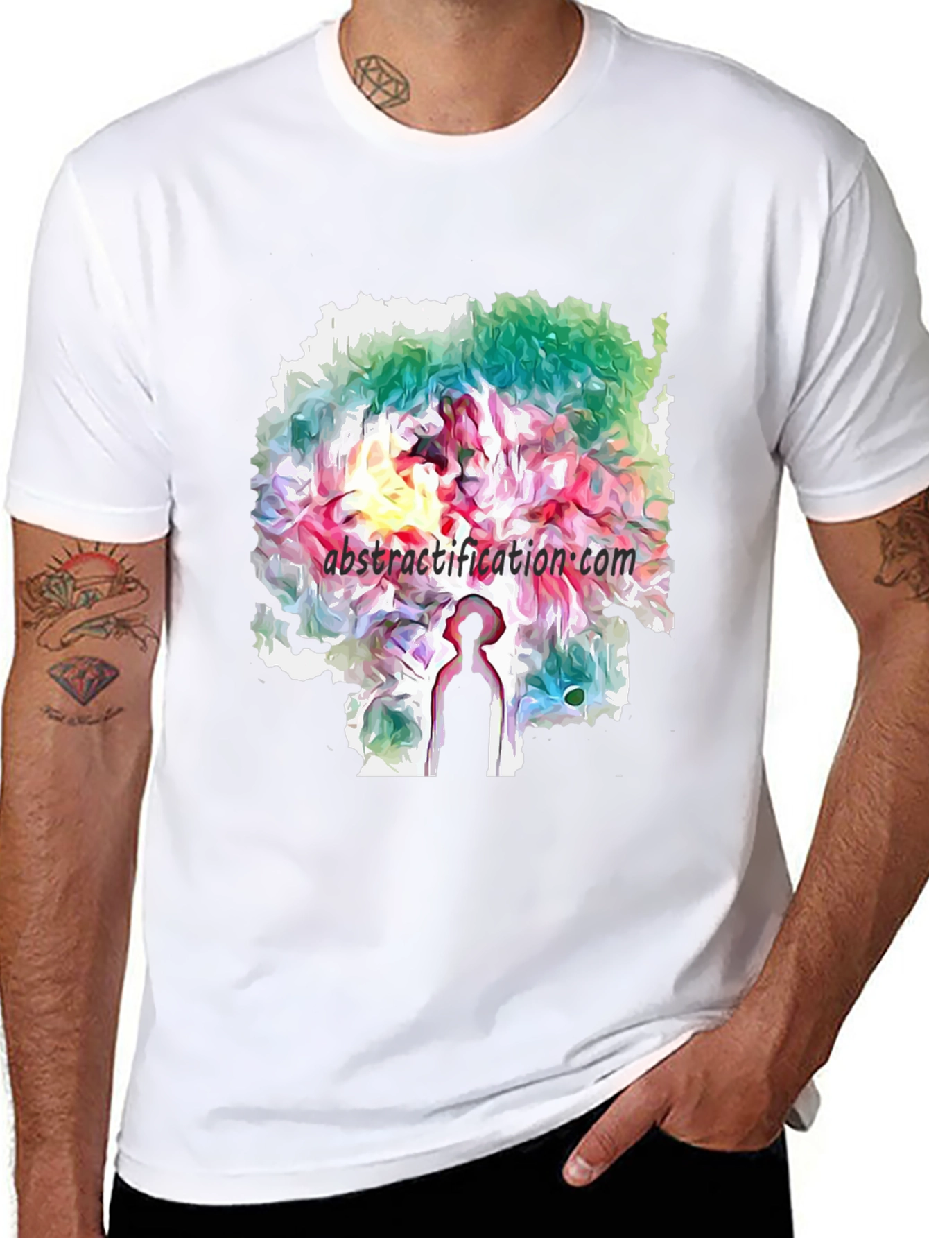 Abstract Art Graphic T-Shirt - Unique Design