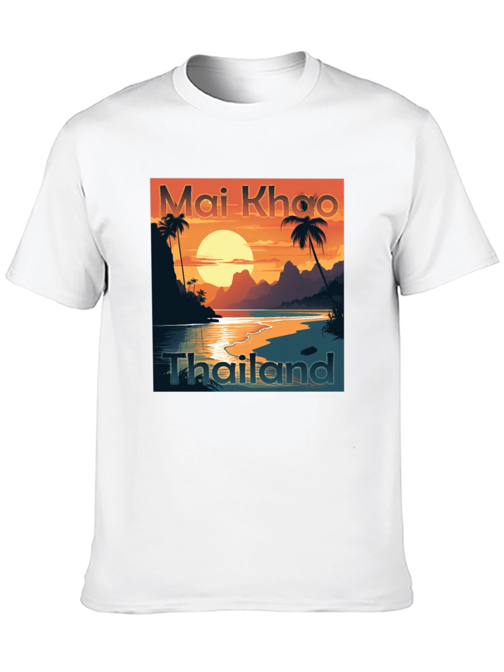 Mai Khao Thailand Black Graphic Tee