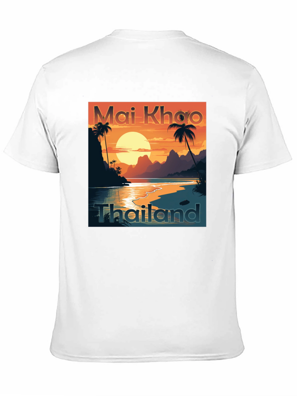 Mai Khao Thailand Black Graphic Tee
