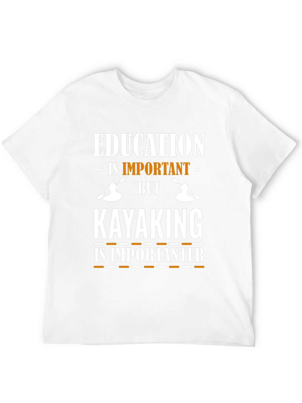 Education vs. Kayaking Graphic Tee