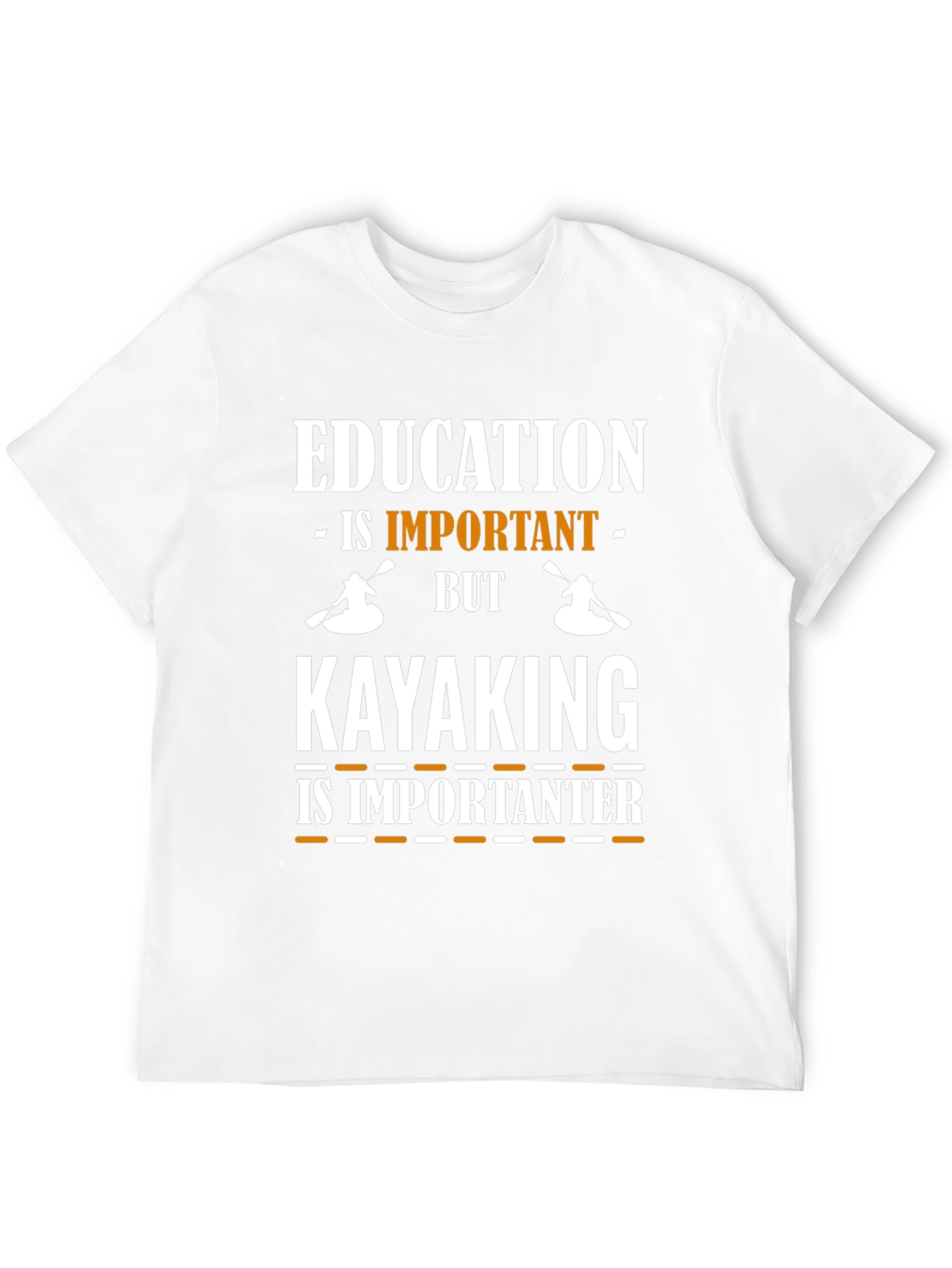 Education vs. Kayaking Graphic Tee