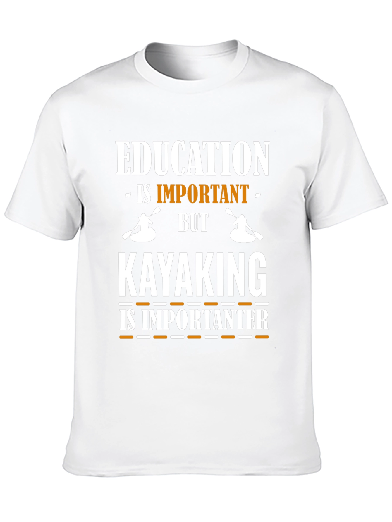 Education vs. Kayaking Graphic Tee