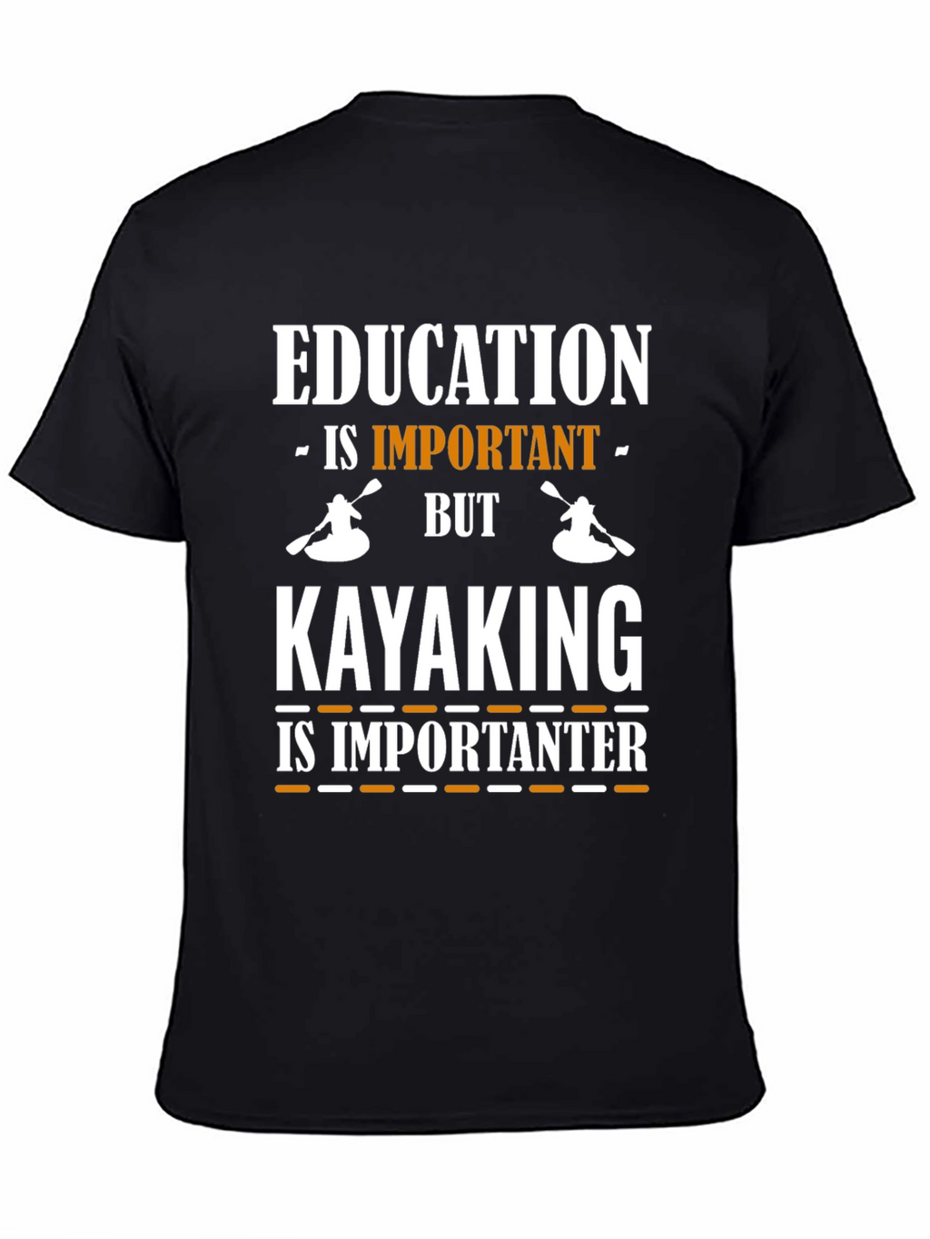 Education vs. Kayaking Graphic Tee