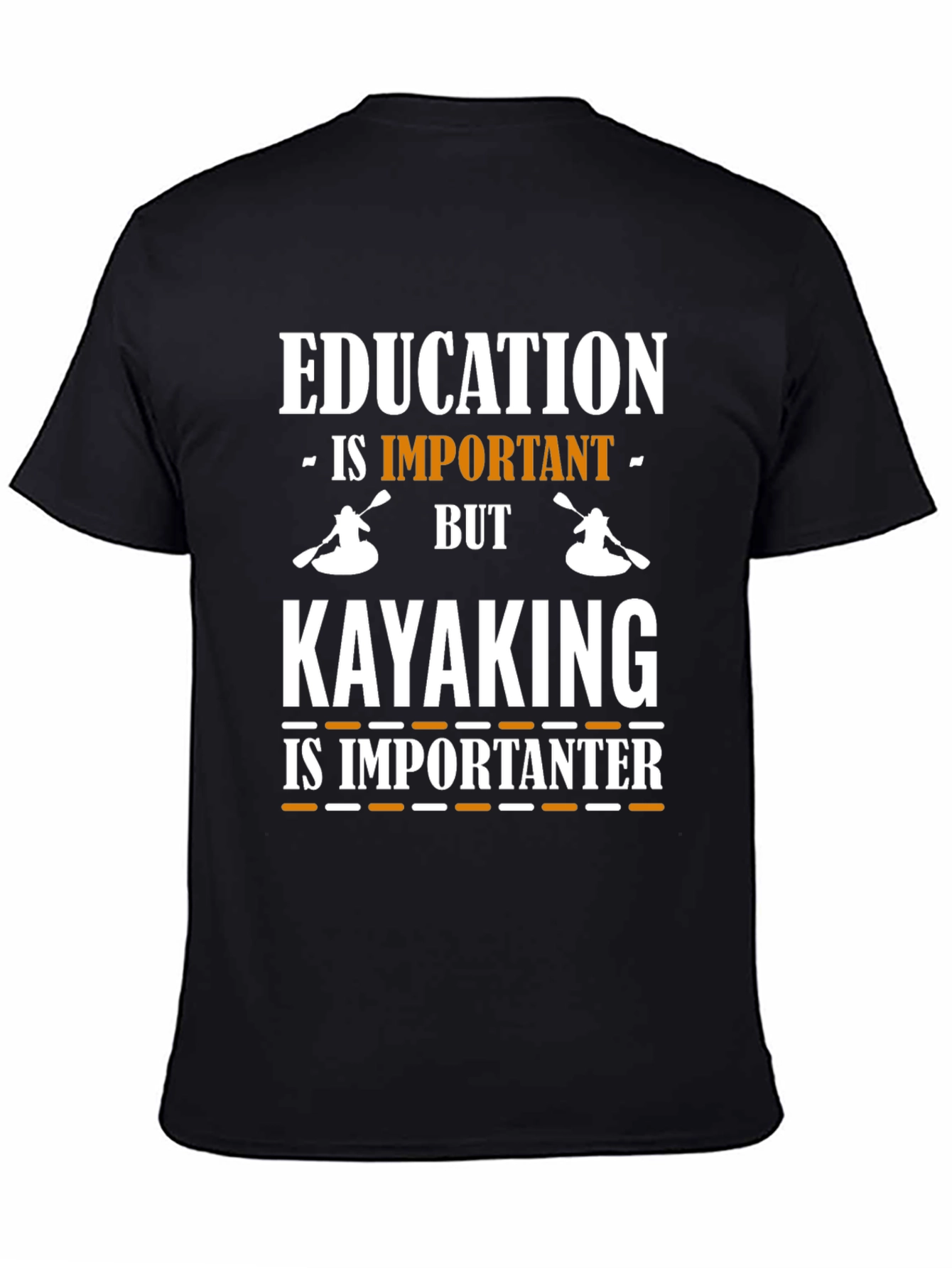 Education vs. Kayaking Graphic Tee
