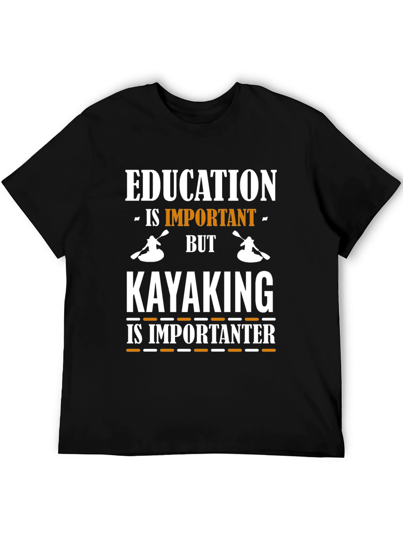 Education vs. Kayaking Graphic Tee