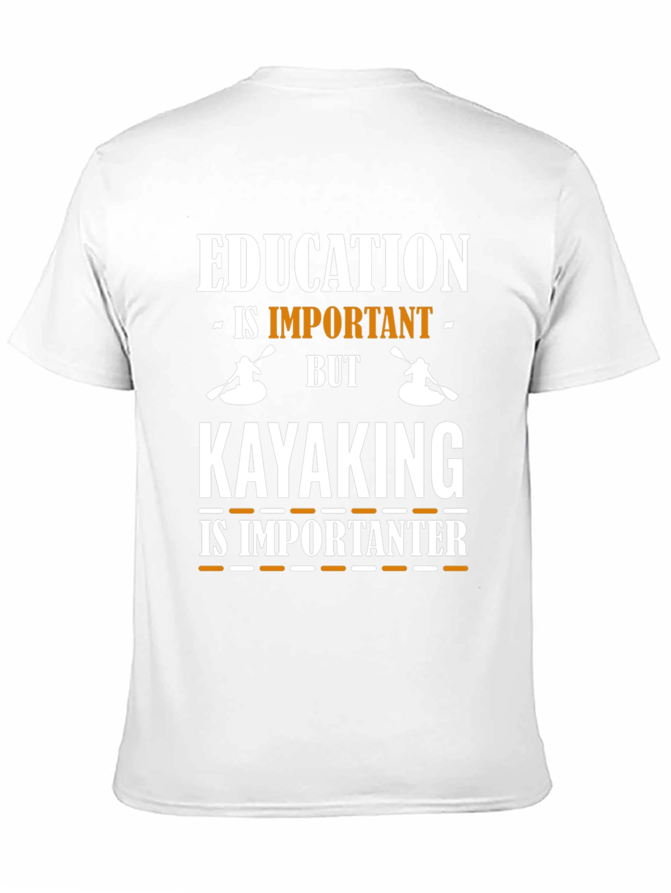 Education vs. Kayaking Graphic Tee