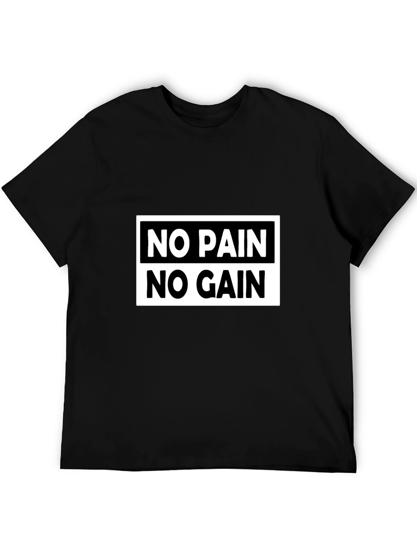 No Pain No Gain Graphic Tee - Motivational T-Shirt