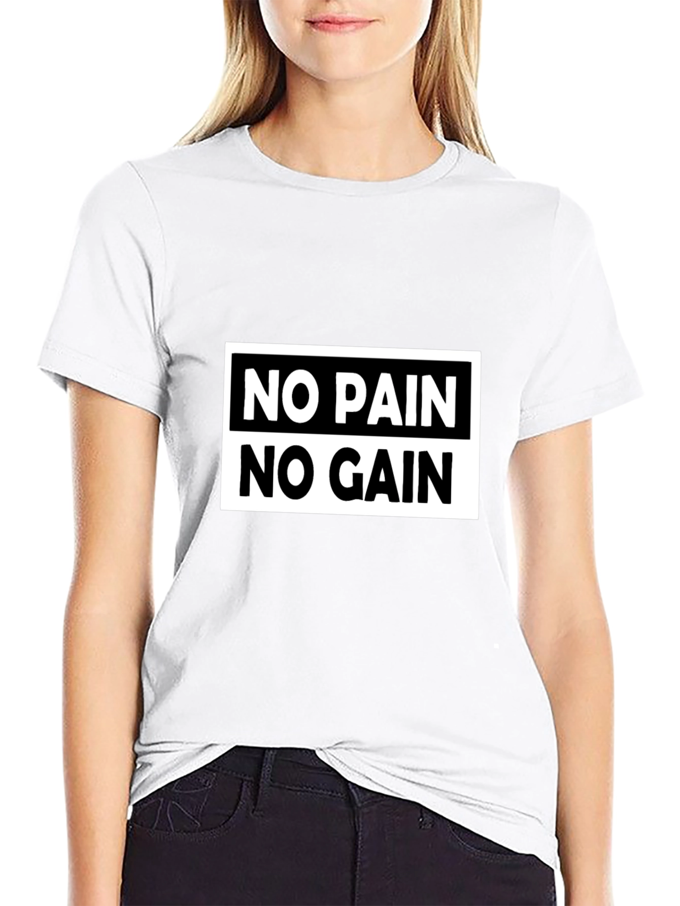 No Pain No Gain Graphic Tee - Motivational T-Shirt