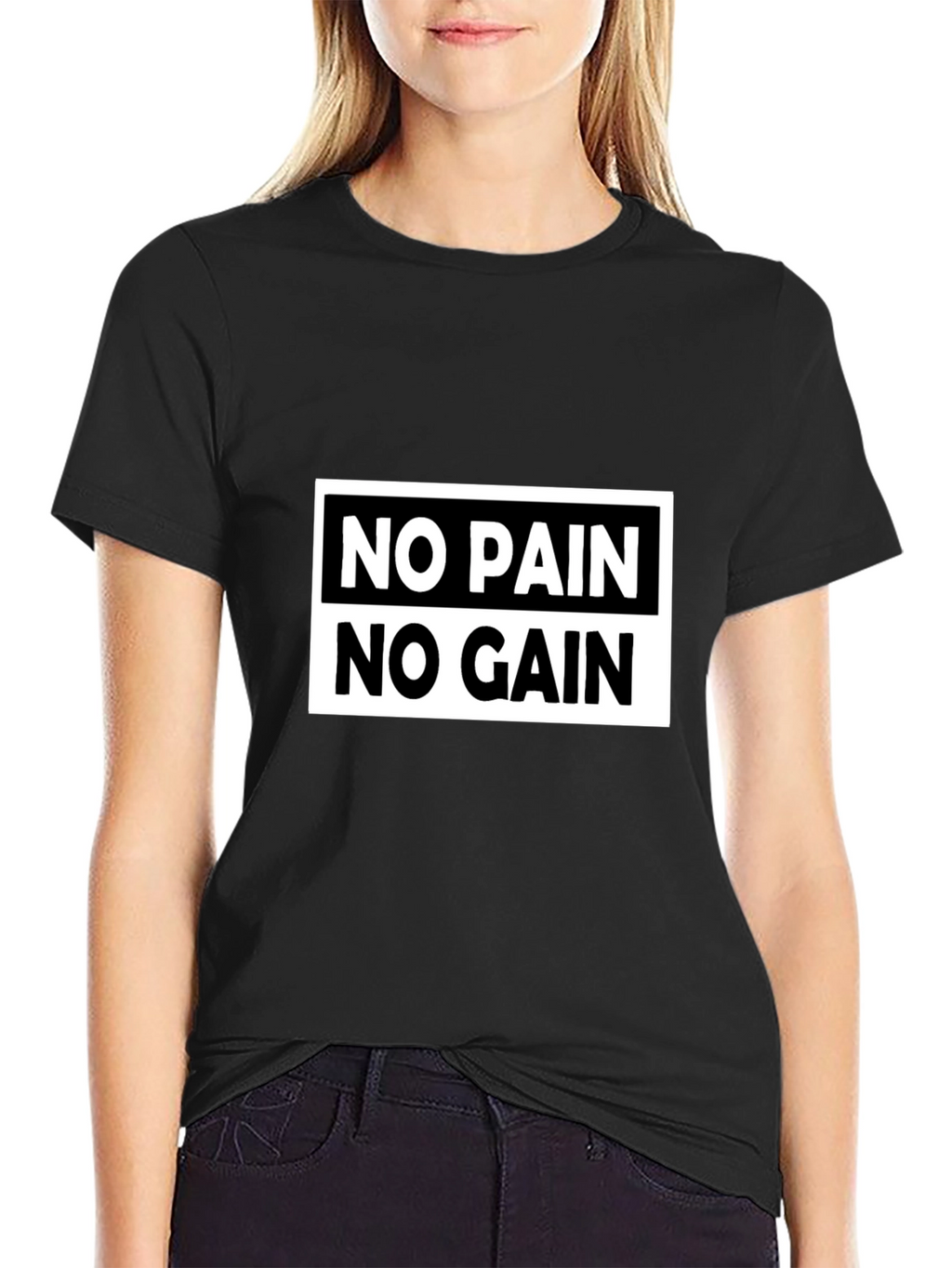 No Pain No Gain Graphic Tee - Motivational T-Shirt