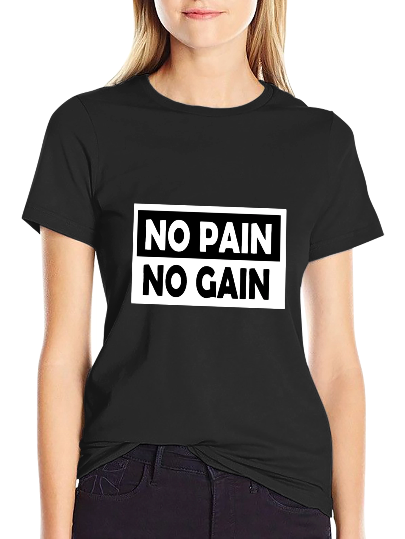 No Pain No Gain Graphic Tee - Motivational T-Shirt