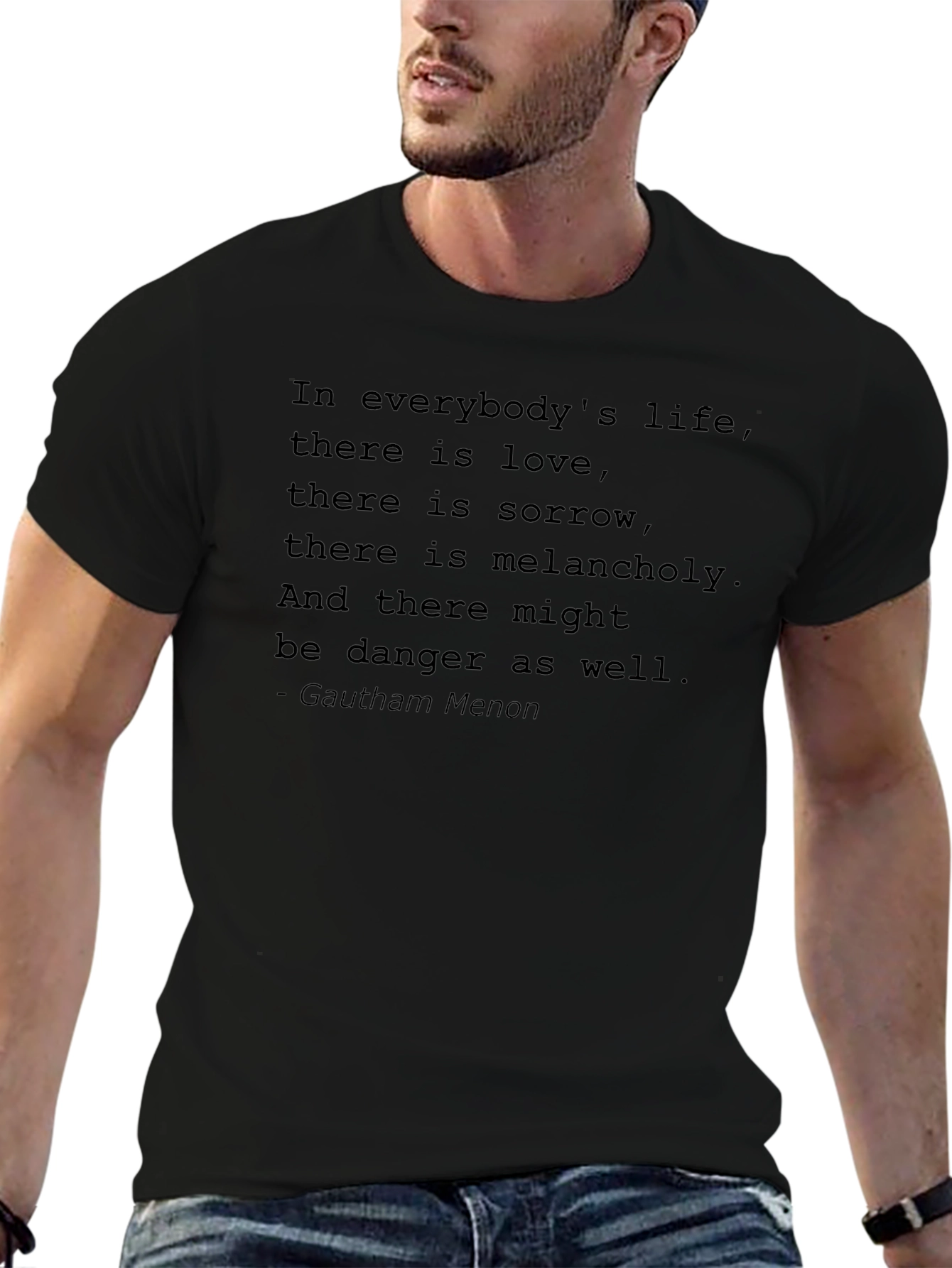 Inspirational Quote Black T-Shirt