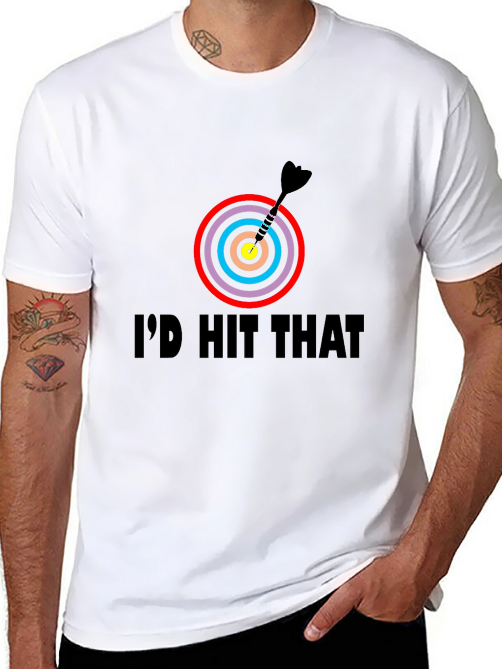 Id Hit That Dartboard Graphic Tee