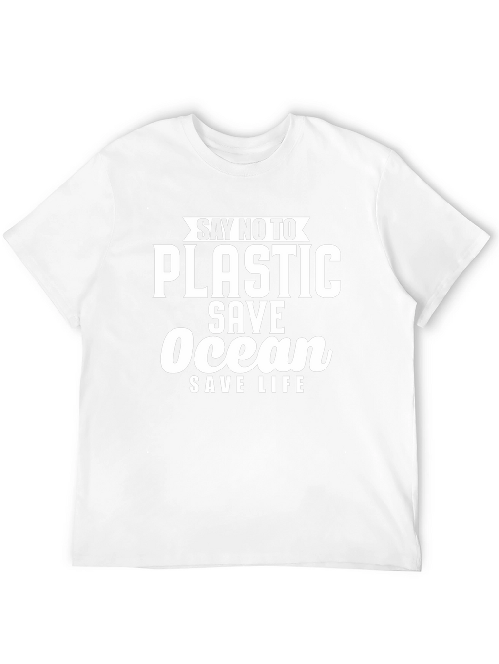 Eco-Friendly Say No To Plastic Graphic T-Shirt