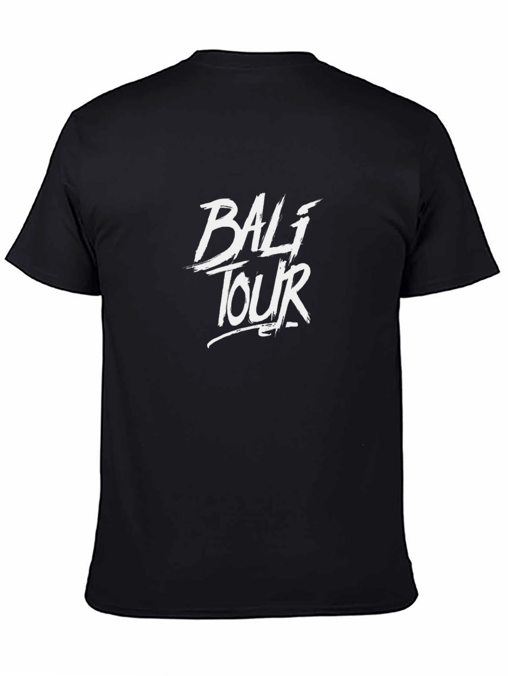 Bali Tour Black Graphic Tee Shirt