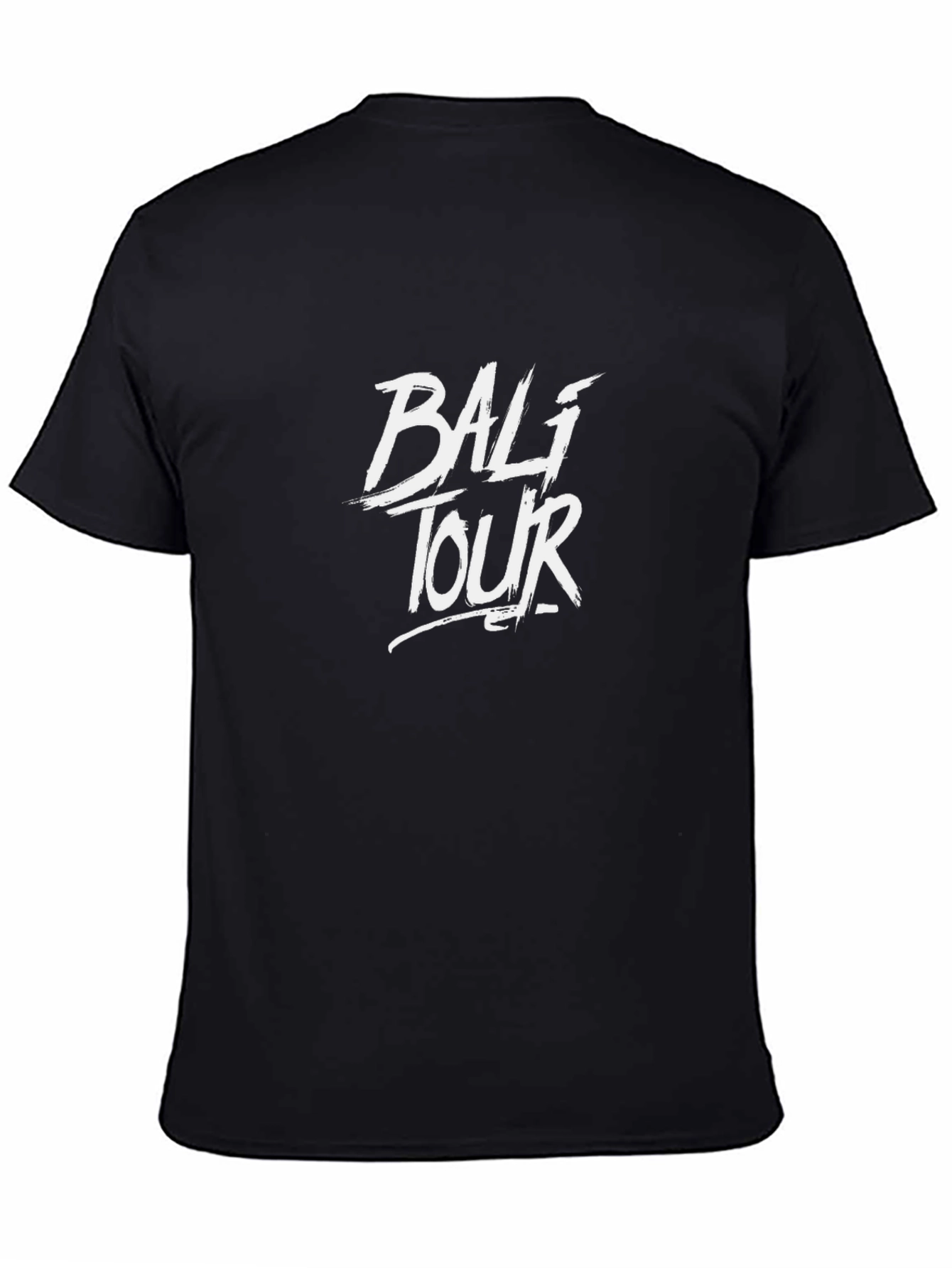 Bali Tour Black Graphic Tee Shirt