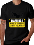 Save My Violin First T-Shirt Musician Gift