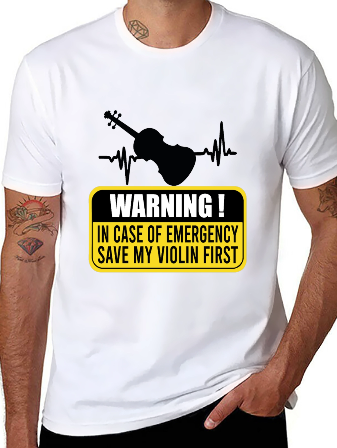 Save My Violin First T-Shirt Musician Gift