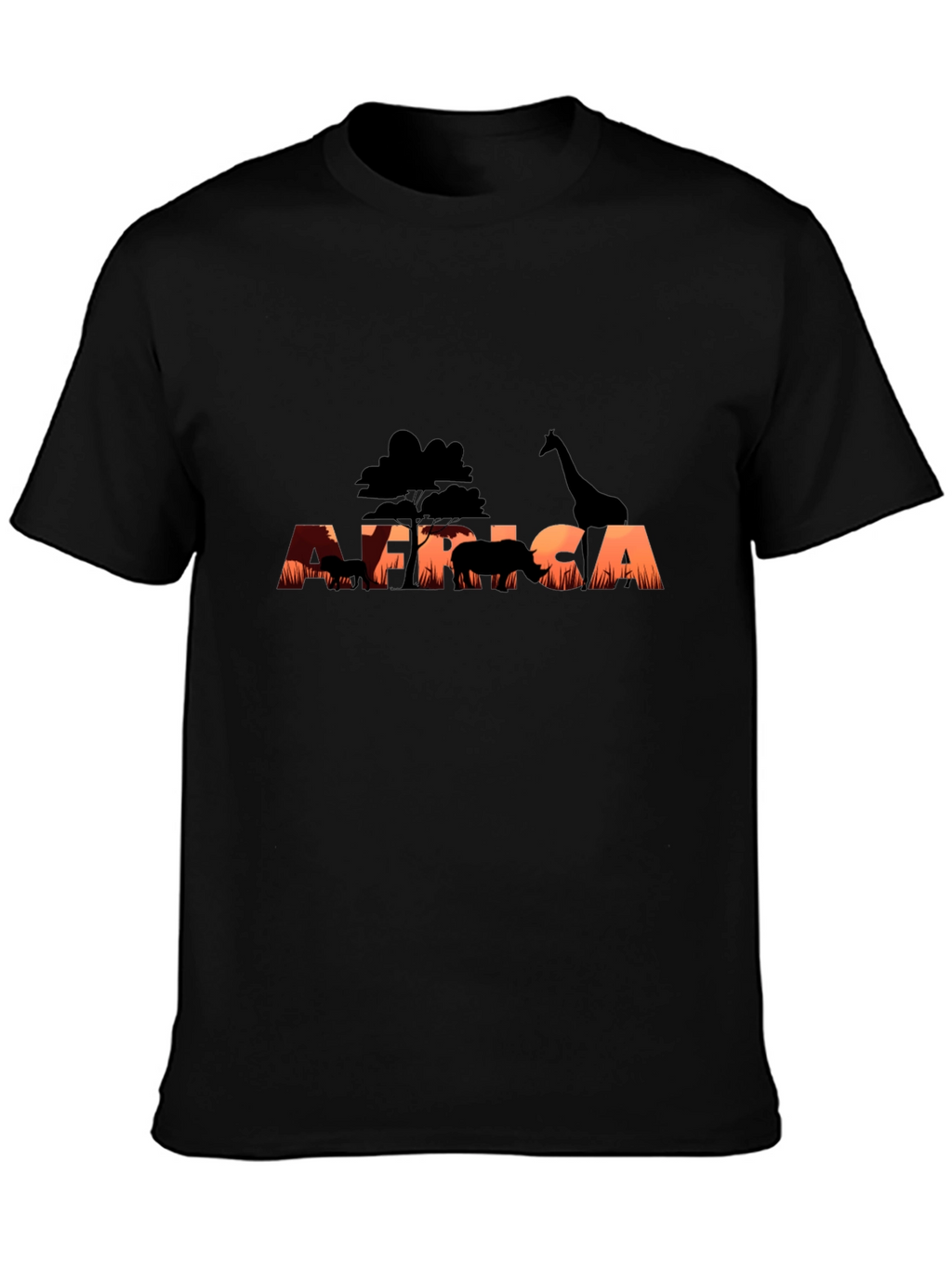 Africa Sunset Silhouette Graphic Tee