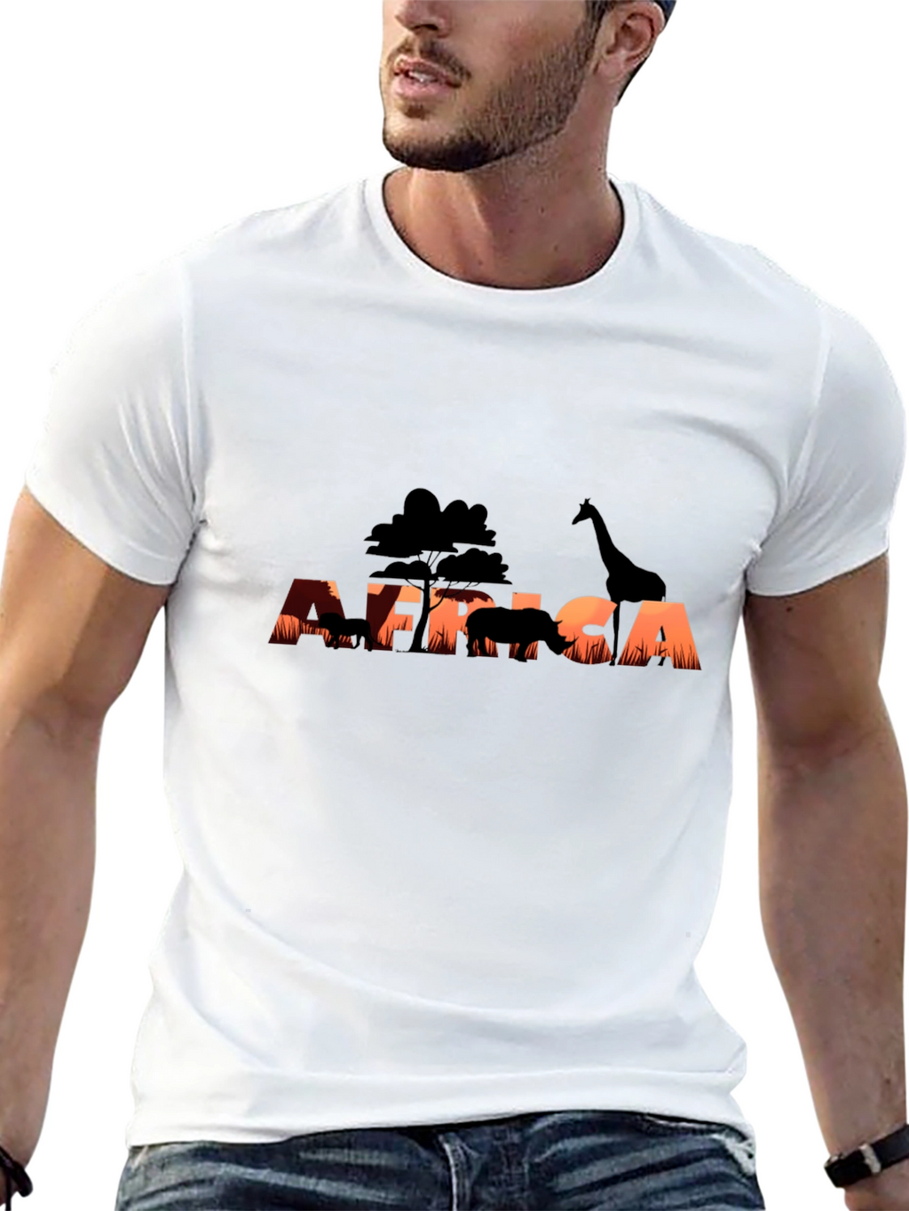 Africa Sunset Silhouette Graphic Tee