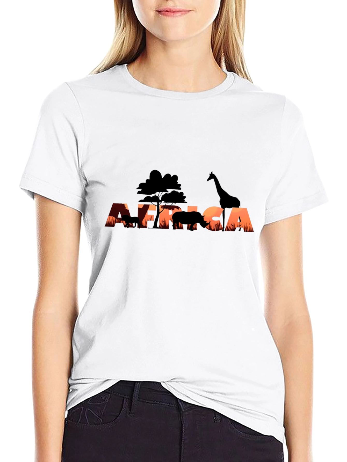 Africa Sunset Silhouette Graphic Tee