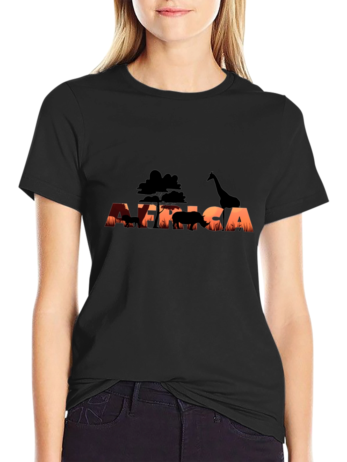 Africa Sunset Silhouette Graphic Tee