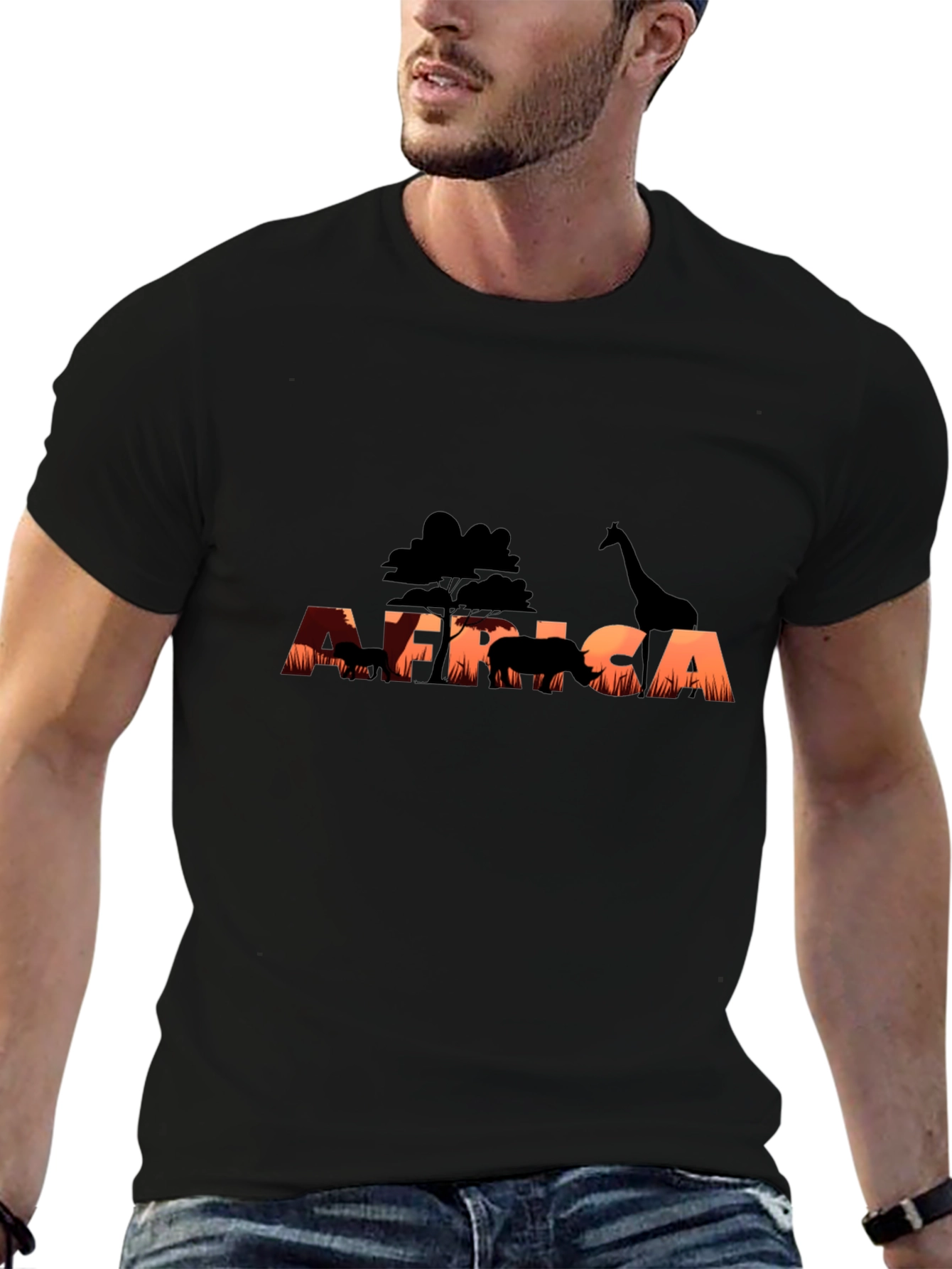 Africa Sunset Silhouette Graphic Tee