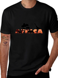 Africa Sunset Silhouette Graphic Tee
